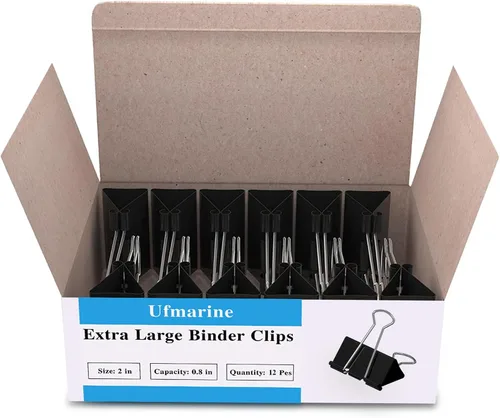 Vista 13 de Ufmarine Clips pequeños de 1 pulgada de largo, (72 piezas) clips de papel pequeños para suministros de oficina
