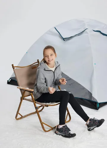 Vista 6 de BALEAF Leggings con forro polar para niñas, repelentes al agua, cintura alta, pantalones atléticos cálidos para invierno, senderismo, correr, yoga