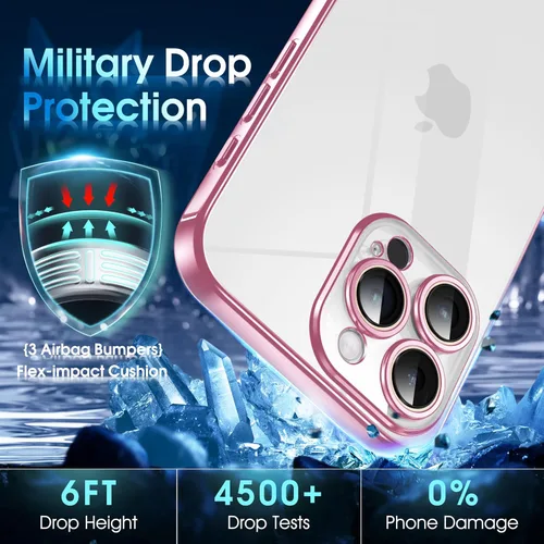 Vista 583 de Supdeal Funda cristalina transparente para iPhone 11, [No se amarillea] [Protección de la cámara] [Probado contra caídas de grado militar] Funda