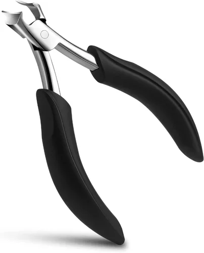 Vista 8 de FVION Innovador cortaúñas de cabeza angulada, cortaúñas profesional para uñas gruesas para personas mayores, cortaúñas inclinadas con atrapador