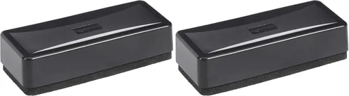 Vista 8 de Amazon Basics Borrador de pizarra blanca de borrado en seco, para escuela, oficina, hogar y aula, negro, paquete de 8