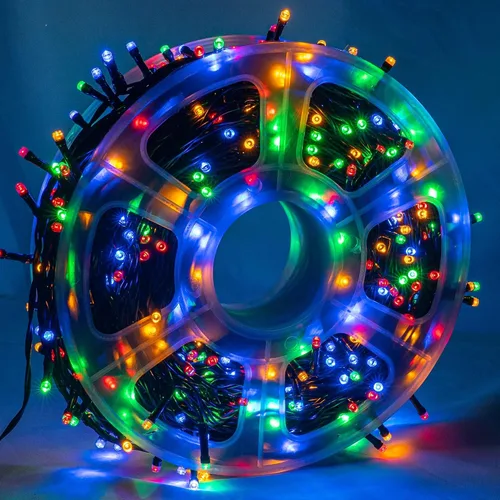 Vista 6 de FUNPENY Guirnalda de luces LED decorativas de Navidad de 164 pies, 500 luces LED de Navidad para interiores y exteriores, 8 modos, impermeable