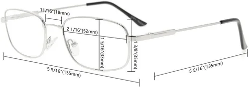 Vista 4 de Eyekepper Gafas de lectura para hombre y mujer con memoria de titanio flexible