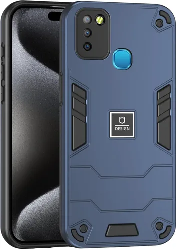 Vista 299 de Funda compatible con Redmi A1, compatible con Redmi A2 2 en 1 [PC dura + TPU], funda de teléfono negra