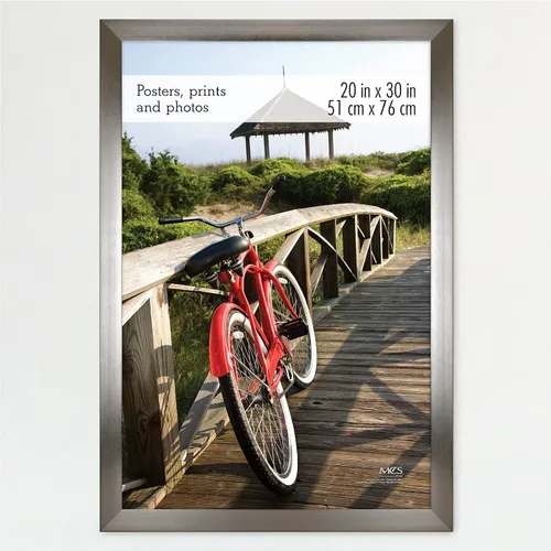 Vista 27 de MCS Marco para póster con estilo de museo, 11 x 17 pulgadas, madera de granero, vertical y horizontal, para colgar en la pared, marco grande