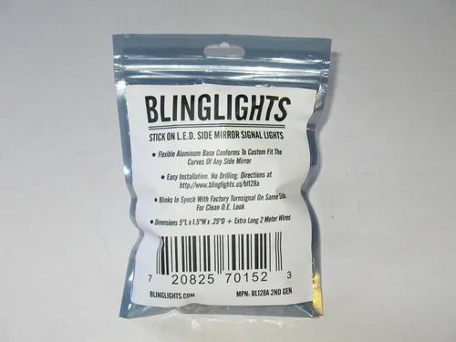 Vista 4 de BlingLights Add-On - Juego de 2 luces LED ámbar para retrovisor, color ámbar