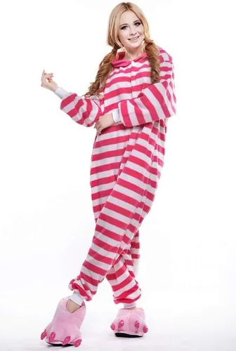 Vista 3 de Pijama unisex de Halloween para adultos, disfraz de Navidad, Cheshire Cat