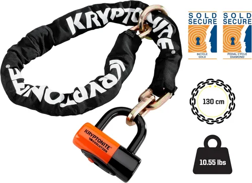 Vista 9 de Kryptonite Cerradura de cadena de anillo de cincha New York 1213