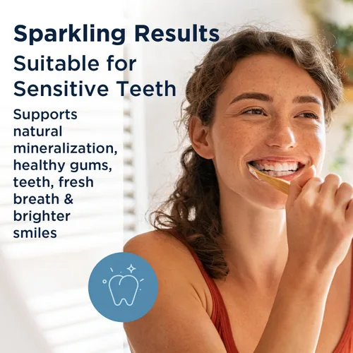 Vista 2 de Designs for Health Hydroxyapatite Periobiotic Silver Pasta de dientes + Vitamina D Supreme Bundle – Libre de flúor con probióticos orales