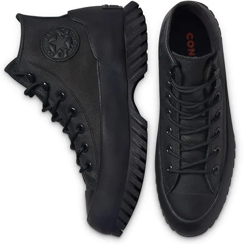Vista 3 de Converse Chuck Taylor All Star Lugged Winter 2.0 - Zapatos unisex talla 9, color negronegromandarina atrevida, NegroNegroMandarina Negra