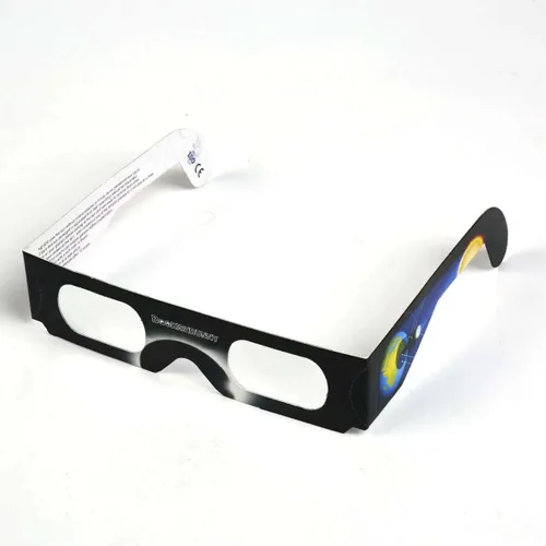 Vista 4 de Bookishbunny 5 pares de gafas de papel de los espectadores del eclipse solar que ven el sol ISO certificaron 5pk, Varios