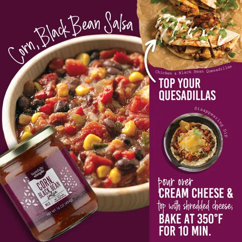 Vista 3 de Tastefully Simple Corn and Black Bean Salsa, 16 Ounce