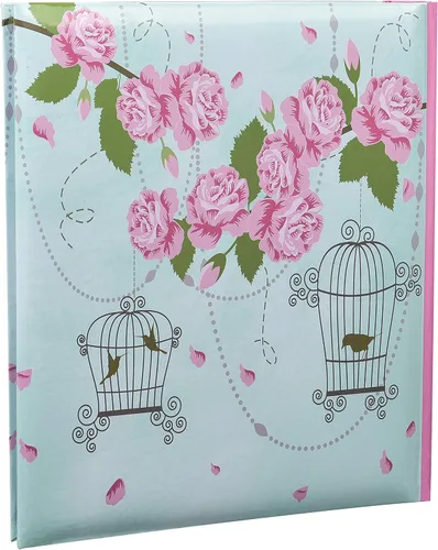 Vista 7 de Arpan Álbum de fotos grande de 5 x 7 pulgadas para 200 unidades, regalo ideal x 1 (estilo vintage de jaula rosa Shabby Chic)