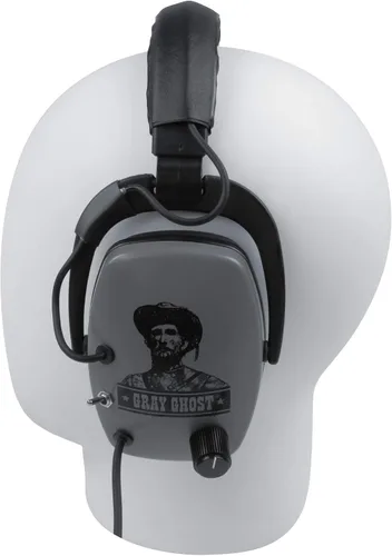 Vista 7 de DetectorPro Original Gris Ghost Platinum Series Auriculares con enchufe de ángulo de 1/4