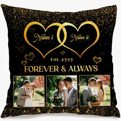 Vista 15 de Custom Single Image Pillow Case with Personalized Text Designed for Home Decoration and offering Gift Charm for Family Celebrations or Holidays