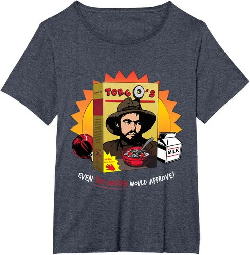 Vista 58 de Torgo Camiseta de película de culto de cereales, Negro, S