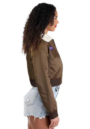Vista 3 de Disfraz de Chaqueta Bomber para Mujer de Top Gun Multicolor