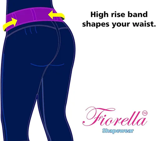 Vista 7 de Fiorella Shapewear Levanta Cola - Pantalones de mezclilla con corte de bota para mujer, cintura alta, realce de glúteos, pantalones colombianos 515DB