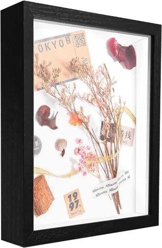 Vista 10 de Caja expositora pequeña de 4 x 6 pulgadas, vitrina para recuerdos, medallas, recuerdos de boda, manualidades, entradas y fotos