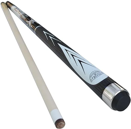 Vista 6 de Champion Spider White Billiards Maple Pool Cue Stick 18 oz, caja blanca para taco de piscina, guante de campeón