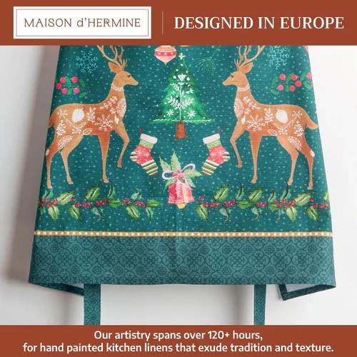 Vista 348 de Maison d' Hermine Delantales para mujer con bolsillo, 100% algodón (27.50 x 31.50 pulgadas)