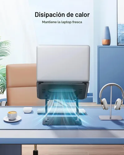 Vista 4 de JOIOT Soporte ergonómico para laptop, elevador ajustable para computadora