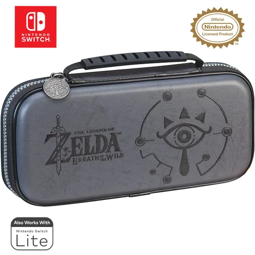 Vista 2 de Game Traveler Zelda Nintendo Switch Case - Switch OLED Case for Switch OLED Switch Switch Lite Adjustable Viewing Stand Bonus Game Cases Deluxe