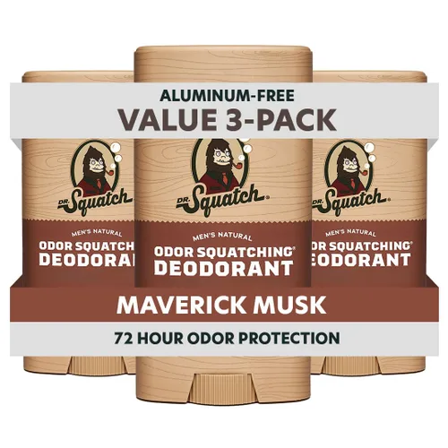Vista 19 de Dr. Squatch - Desodorante natural para hombres - Sin aluminio, elimina el olor - Birchwood Breeze (2.65 oz, paquete de 3)