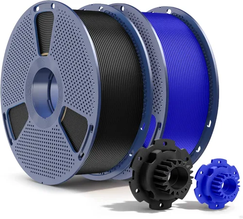 Vista 37 de SUNLU Filamento PETG de 0.07 in, 4.4 lbs, negro+transparente
