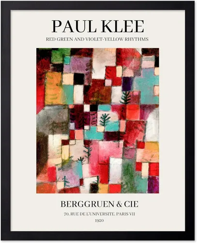 Vista 100 de Poster Master Póster vintage de Paul Klee – Impresión retro de cómicos – Arte de dibujo – Arte abstracto – Regalo para hombres y mujeres – Estilo-09