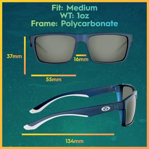 Vista 3 de Flying Fisherman 7879BSB Streamer - Gafas de sol polarizadas