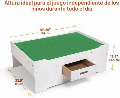 Vista 7 de Melissa & Doug Mesa de juego multiactividad de madera de lujo para sala