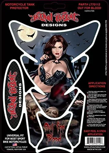 Vista 3 de USA YSLT70123 Tank Pad Canada Ripping Skull, 1 paquete
