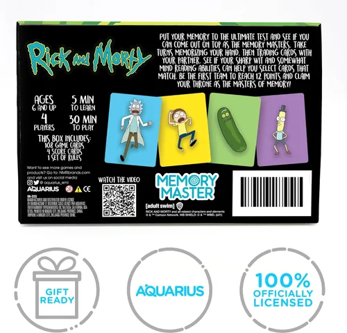 Vista 8 de AQUARIUS Beetlejuice - Juego de cartas maestras de memoria, divertido juego de fiesta familiar para niños, adolescentes y adultos, regalo