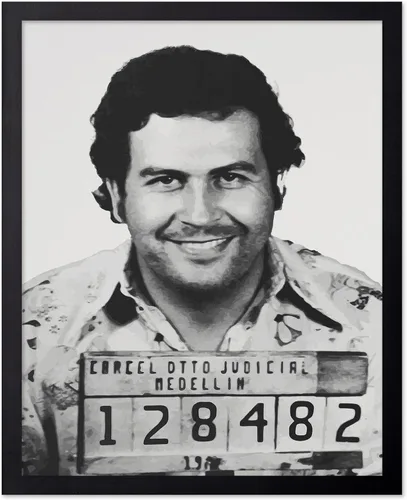 Vista 27 de Monem Art Mugshot Print - Póster retro de ojos azules de Ol' - Arte de diccionario - Diseño de pared de retrato de músico famoso - Gran decoración