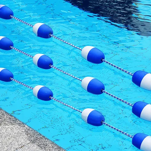Vista 7 de Cuerda divisora de seguridad para piscina de 2.8 in y línea de flotador, con 2 ganchos de acero inoxidable premontados, 10 pies/16 pies/20 pies/26