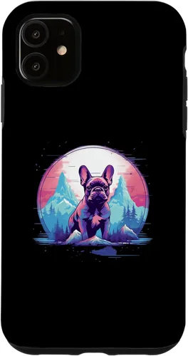 Vista 5 de Funda para iPhone 14 Bulldog Francés para hombres, mujeres y niños