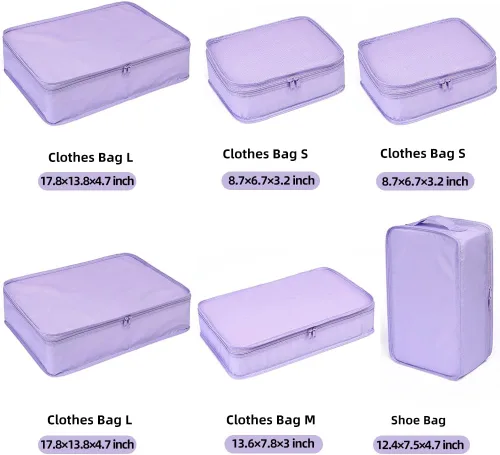 Vista 2 de Cubos JJ POWER de empacado para viajes. Bolsas de viaje que incluye bolsa de zapatos
