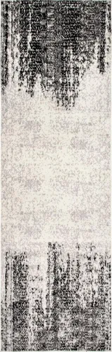 Vista 6 de nuLOOM Penélope - Alfombra de pasillo tribal con diseño de chevrones, 2 x 6 pies, color gris