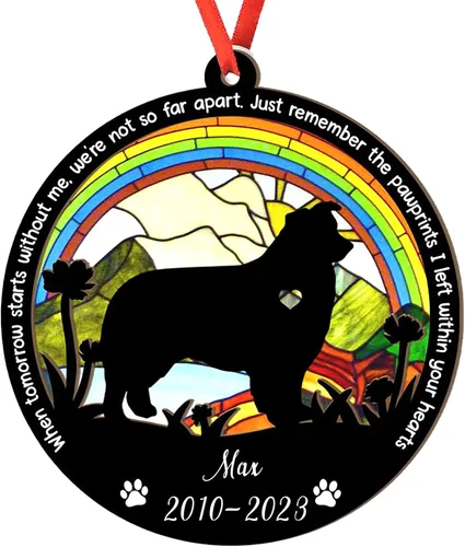 Vista 45 de Adorno personalizado para atrapasoles de sabueso afgano, adorno de Navidad de sabueso afgano, regalo para perro amante, sabueso afgano conmemorativo
