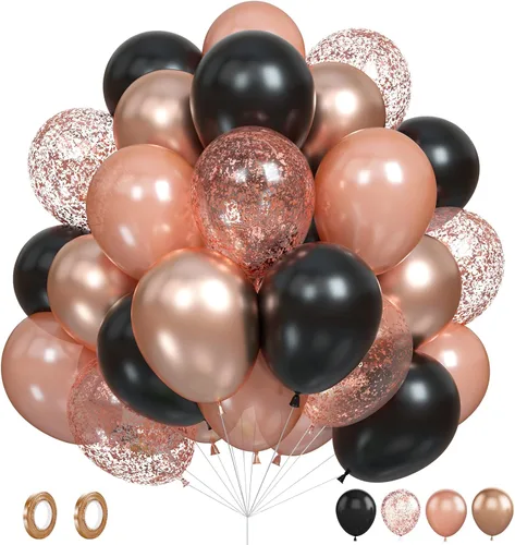 Vista 14 de Set de globos de albaricoque, 60 unidades de globos de albaricoque dorado y blanco, globos de látex de albaricoque desnudo de 12 pulgadas, globos