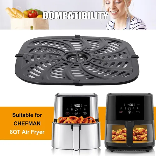 Vista 5 de Sartén para freidora de aire Chefman TurboTouch Easy View de 8 cuartos de galón, antiadherente de grado alimenticio, accesorios para freidora