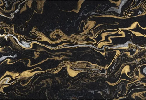 Vista 2 de Leyiyi Fondo de 5 x 3 pies para fotografía, telón de fondo de mármol negro y dorado, arte abstracto, telón de fondo de arena movediza dorada