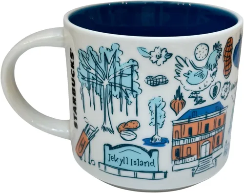 Vista 2 de Starbucks Been There Series Georgia - Taza de café de cerámica, 14 onzas (Georgia)