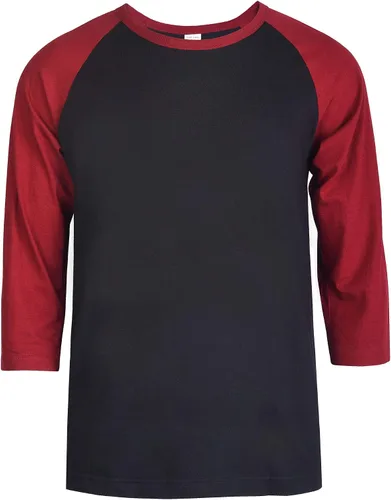 Vista 22 de TOP PRO Camiseta de béisbol casual con manga raglán 3/4 para hombre
