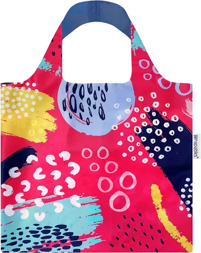 Vista 10 de allydrew Allybag - Bolsa de comestibles plegable y ligera, reutilizable, Abrtract 1