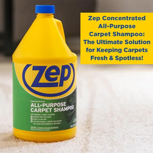 Vista 5 de Zep - Champú concentrado limpiador de alfombras multiusos, 1 galón, fórmula profesional elimina la suciedad y las manchas, ZUCEC128, (caja de 2)