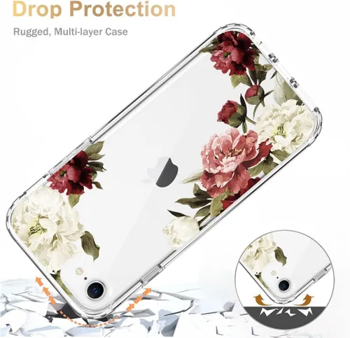 Vista 7 de Funda para iPhone SE 2022/SE 3 2022/iPhone SE 2020/iPhone 7/iPhone 8 con protector de pantalla de vidrio templado, funda protectora de cuerpo