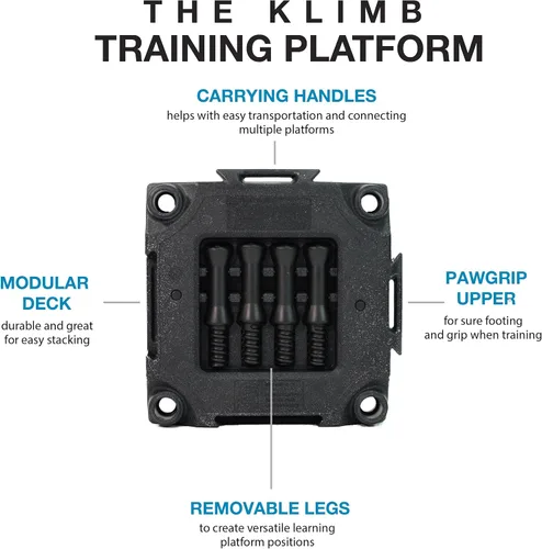 Vista 2 de Blue-9 Pet Products KLIMB - Plataforma de entrenamiento para perros y sistema de agilidad, duradero y portátil para uso en interiores o exteriores