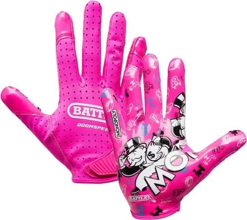Vista 22 de Battle Guantes deportivos con receptor de velocidad Doom Blanco